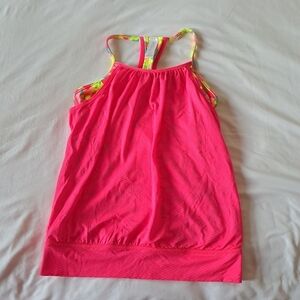 Ivivva girls size 10 bright pink tank top